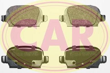 CAR PNT899 - Тормозные колодки, дисковые, комплект autospares.lv