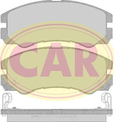 CAR PNT856 - Тормозные колодки, дисковые, комплект autospares.lv