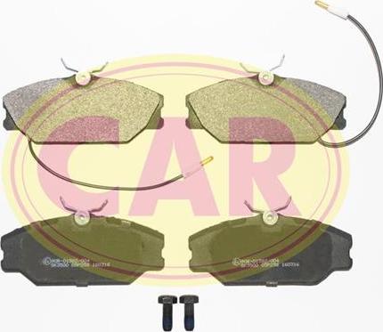 CAR PNT852 - Тормозные колодки, дисковые, комплект autospares.lv