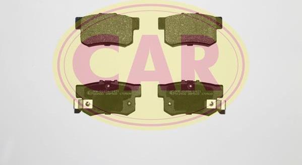 CAR PNT805 - Тормозные колодки, дисковые, комплект autospares.lv