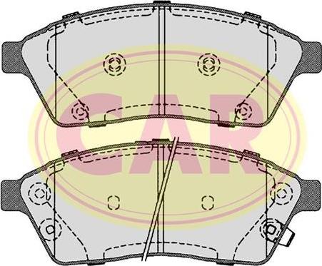 CAR PNT8071 - Тормозные колодки, дисковые, комплект autospares.lv