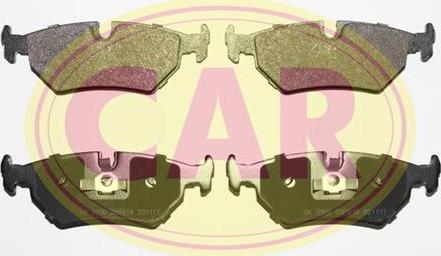 CAR PNT814 - Тормозные колодки, дисковые, комплект autospares.lv