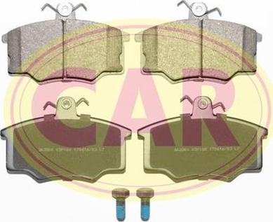 CAR PNT881 - Тормозные колодки, дисковые, комплект autospares.lv