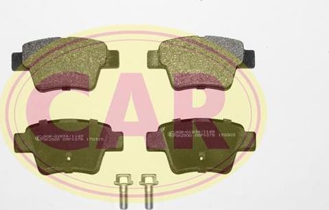 CAR PNT8721 - Тормозные колодки, дисковые, комплект autospares.lv