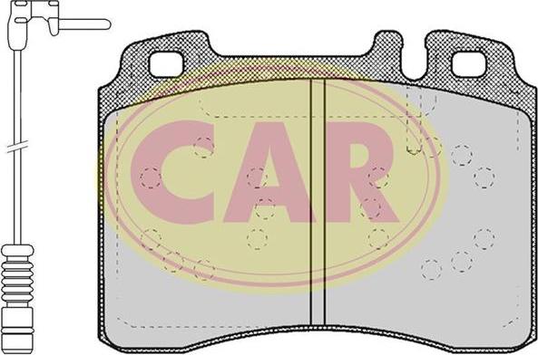 CAR PNT324A - Тормозные колодки, дисковые, комплект autospares.lv