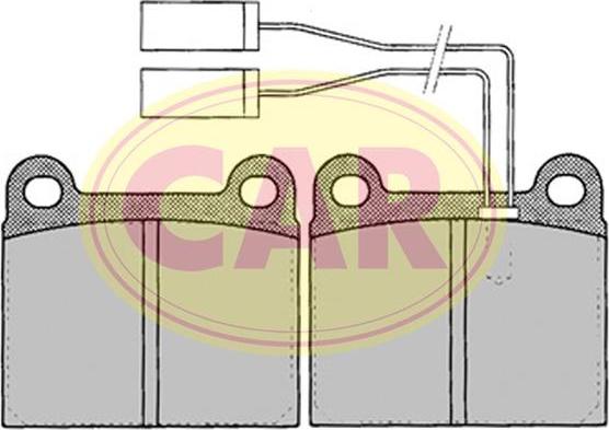 CAR PNT320 - Тормозные колодки, дисковые, комплект autospares.lv