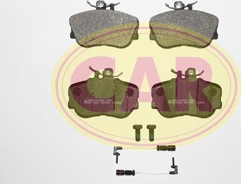 CAR PNT294A - Тормозные колодки, дисковые, комплект autospares.lv