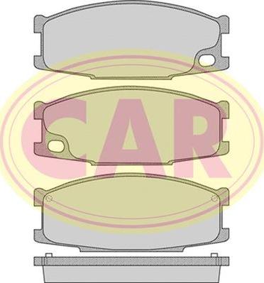 CAR PNT298 - Тормозные колодки, дисковые, комплект autospares.lv