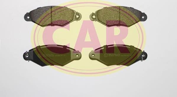 CAR PNT266 - Тормозные колодки, дисковые, комплект autospares.lv