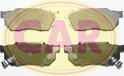 CAR PNT223 - Тормозные колодки, дисковые, комплект autospares.lv