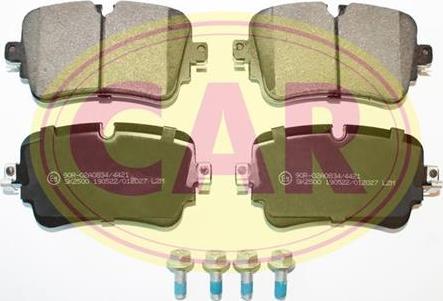 CAR PNT7202 - Тормозные колодки, дисковые, комплект autospares.lv