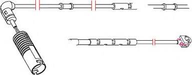 Carrab Brake Parts 8204 - Сигнализатор, износ тормозных колодок autospares.lv