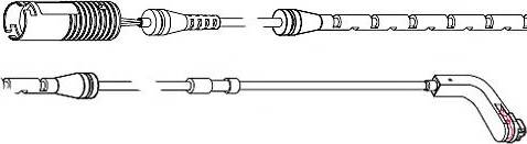 Carrab Brake Parts 8224 - Сигнализатор, износ тормозных колодок autospares.lv