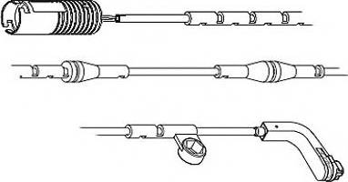 Carrab Brake Parts 8222 - Сигнализатор, износ тормозных колодок autospares.lv