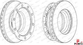 Beral BCR336A - Тормозной диск autospares.lv