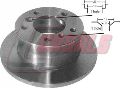 Casals 55204 - Тормозной диск autospares.lv