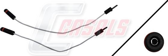 Casals 50004 - Сигнализатор, износ тормозных колодок autospares.lv