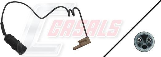 Casals 50084 - Сигнализатор, износ тормозных колодок autospares.lv