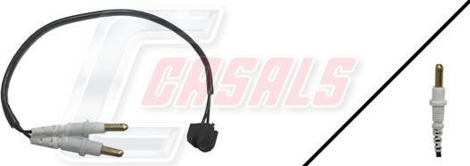 Casals 50024 - Сигнализатор, износ тормозных колодок autospares.lv