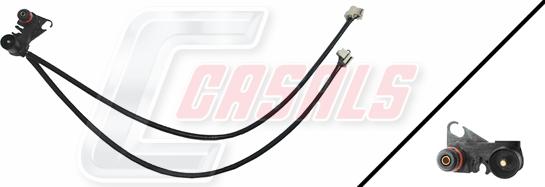 Casals 50142 - Сигнализатор, износ тормозных колодок autospares.lv