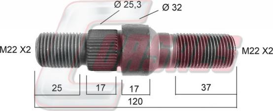 Casals 21142 - Шпилька ступицы колеса autospares.lv