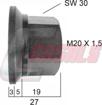 Casals 21324 - Гайка крепления колеса autospares.lv