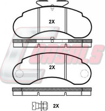 Casals BKM941 - Тормозные колодки, дисковые, комплект autospares.lv