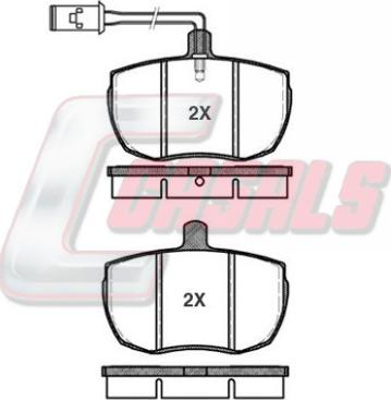 Casals BKM653 - Тормозные колодки, дисковые, комплект autospares.lv