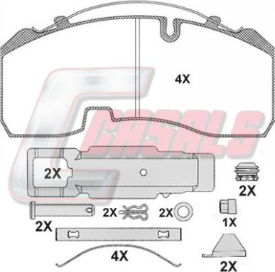 HELLA C1026 - Тормозные колодки, дисковые, комплект autospares.lv