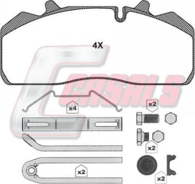 CAR SBB339 - Тормозные колодки, дисковые, комплект autospares.lv