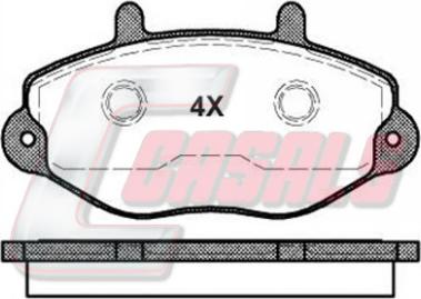 Casals BKM701 - Тормозные колодки, дисковые, комплект autospares.lv