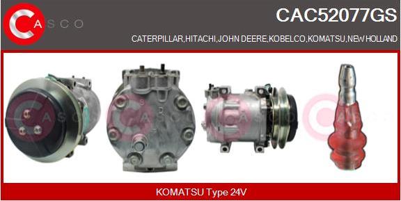 Casco CAC52077GS - Компрессор кондиционера autospares.lv