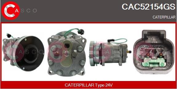 Casco CAC52154GS - Компрессор кондиционера autospares.lv
