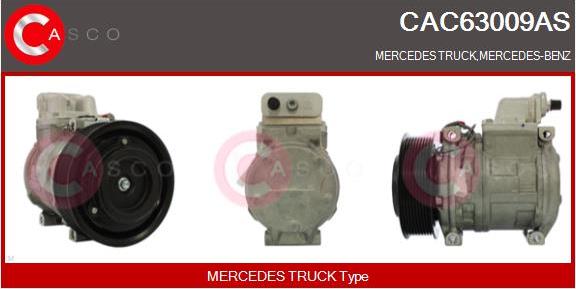 Casco CAC63009AS - Компрессор кондиционера autospares.lv