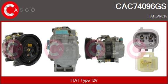 Casco CAC74096GS - Компрессор кондиционера autospares.lv