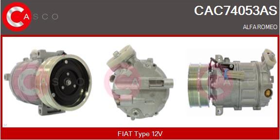 Casco CAC74053AS - Компрессор кондиционера autospares.lv