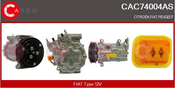 Casco CAC74004AS - Компрессор кондиционера autospares.lv