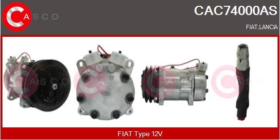 Casco CAC74000AS - Компрессор кондиционера autospares.lv