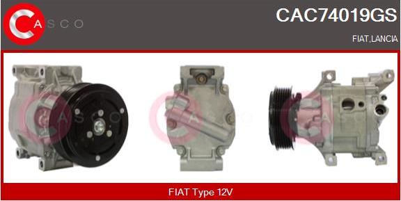 Casco CAC74019GS - Компрессор кондиционера autospares.lv