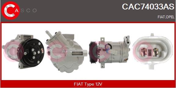 Casco CAC74033AS - Компрессор кондиционера autospares.lv