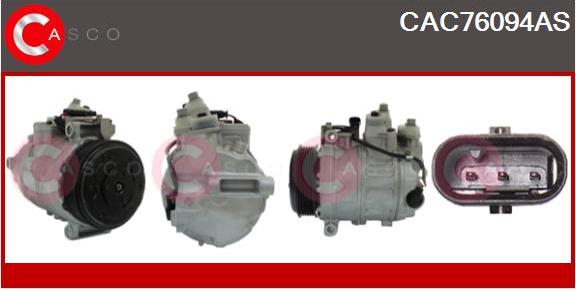 Casco CAC76094AS - Компрессор кондиционера autospares.lv