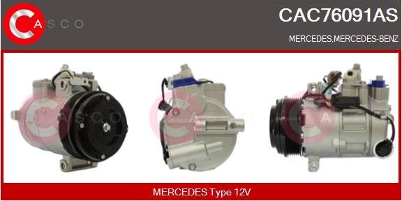 Casco CAC76091AS - Компрессор кондиционера autospares.lv