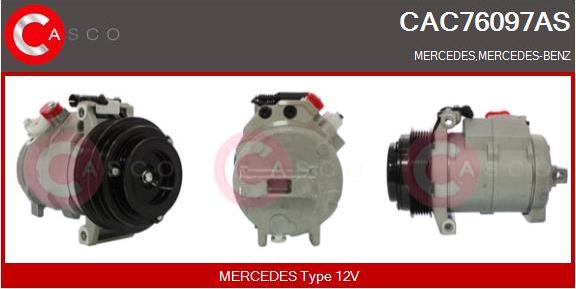 Casco CAC76097AS - Компрессор кондиционера autospares.lv