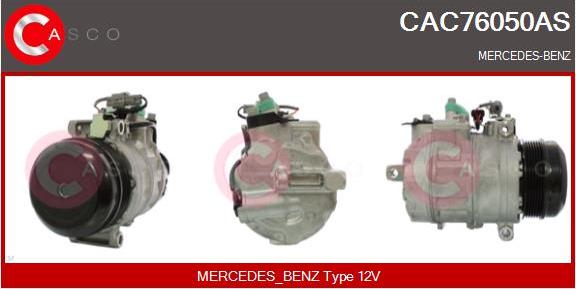 Casco CAC76050AS - Компрессор кондиционера autospares.lv