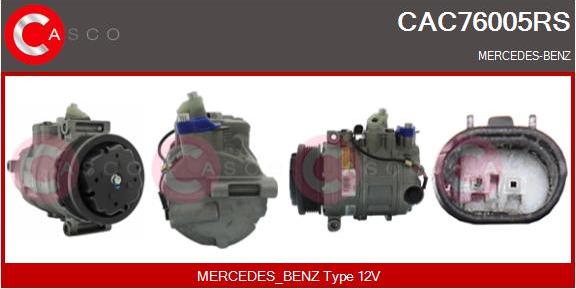 Casco CAC76005RS - Компрессор кондиционера autospares.lv