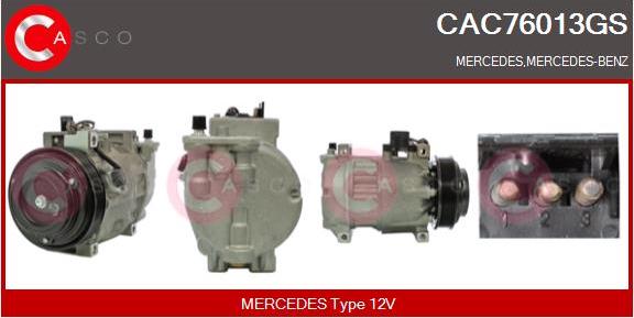 Casco CAC76013GS - Компрессор кондиционера autospares.lv
