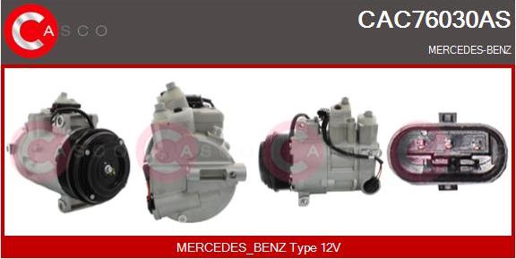 Casco CAC76030AS - Компрессор кондиционера autospares.lv