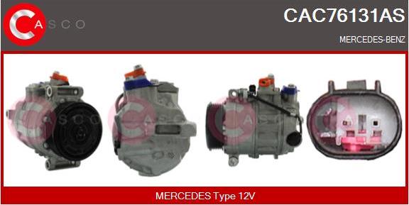 Casco CAC76131AS - Компрессор кондиционера autospares.lv