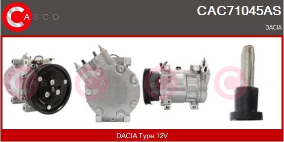 Casco CAC71045AS - Компрессор кондиционера autospares.lv