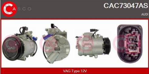 Casco CAC73047AS - Компрессор кондиционера autospares.lv